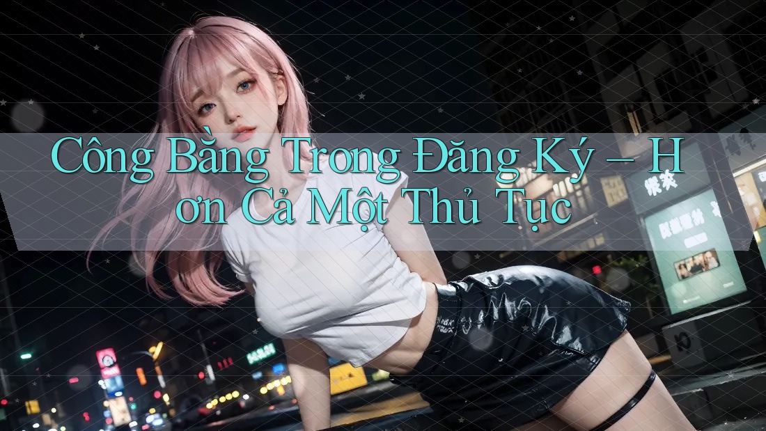 Công Bằng Trong Đăng Ký – Hơn Cả Một Thủ Tục Công Bằng Trong Đăng Ký – Hơn Cả Một Thủ Tục