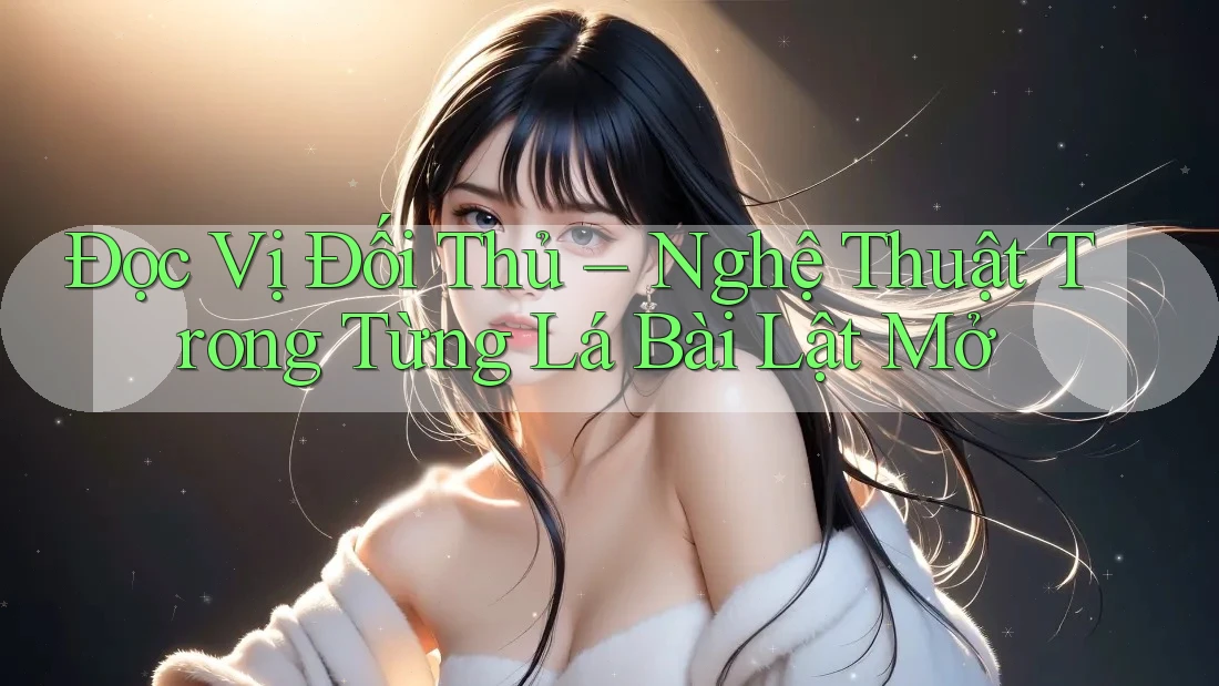 Đọc Vị Đối Thủ – Nghệ Thuật Trong Từng Lá Bài Lật Mở Đọc Vị Đối Thủ – Nghệ Thuật Trong Từng Lá Bài Lật Mở