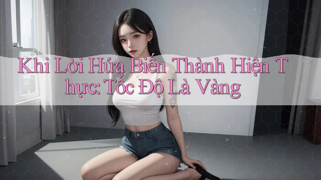 Khi Lời Hứa Biến Thành Hiện Thực: Tốc Độ Là Vàng Khi Lời Hứa Biến Thành Hiện Thực: Tốc Độ Là Vàng