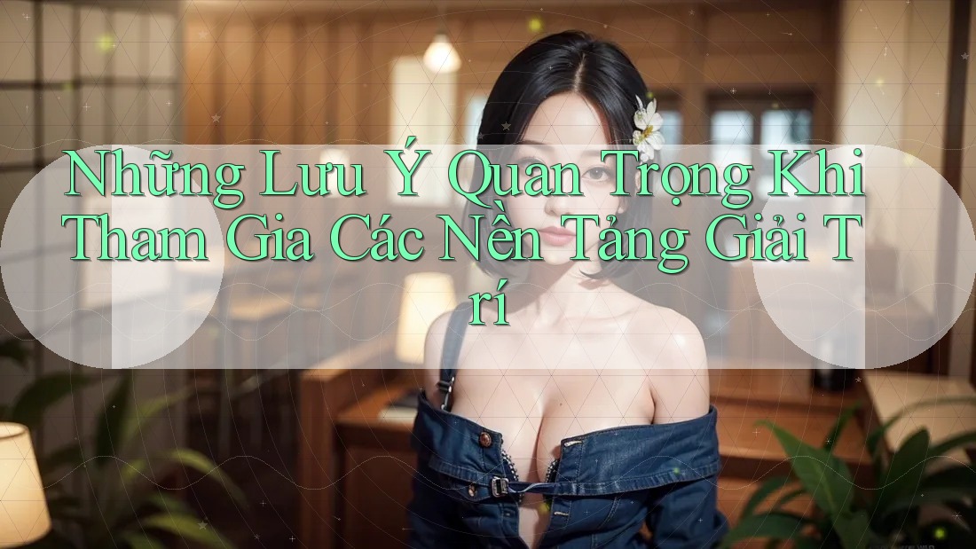 Những Lưu Ý Quan Trọng Khi Tham Gia Các Nền Tảng Giải Trí Những Lưu Ý Quan Trọng Khi Tham Gia Các Nền Tảng Giải Trí