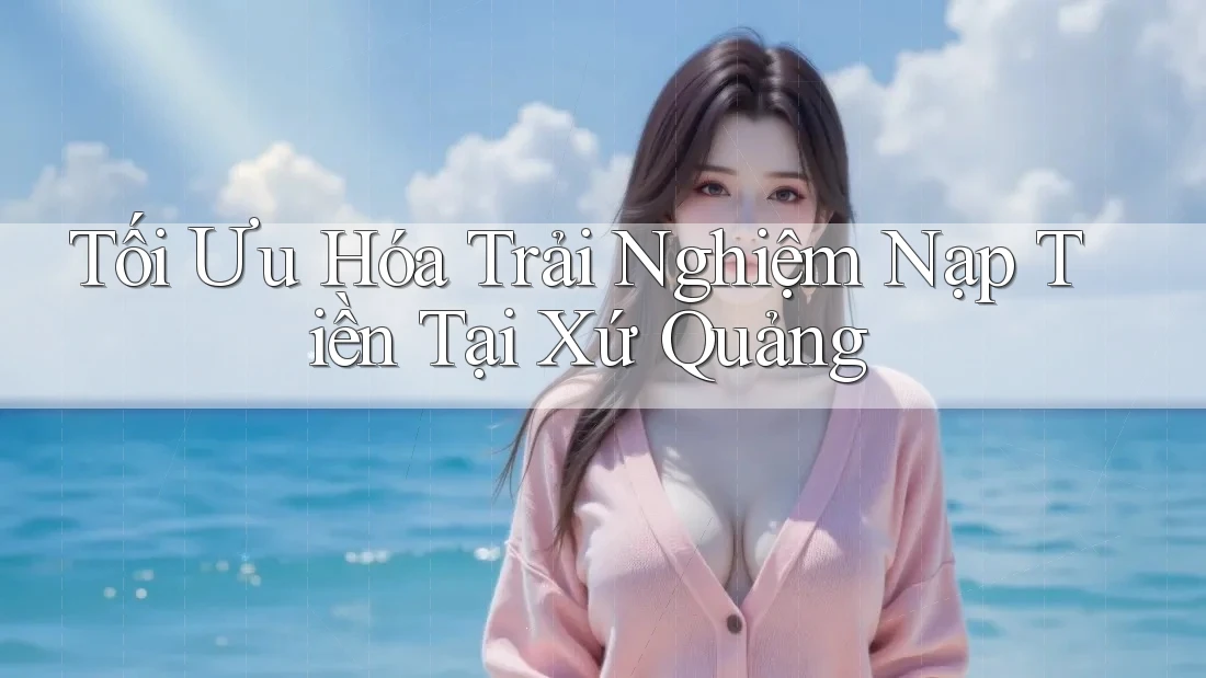 Tối Ưu Hóa Trải Nghiệm Nạp Tiền Tại Xứ Quảng Tối Ưu Hóa Trải Nghiệm Nạp Tiền Tại Xứ Quảng